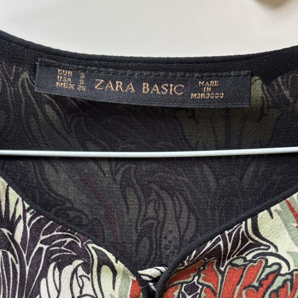 Zara Basic Long Sleeved Floral Patterned Dress Si… - image 15